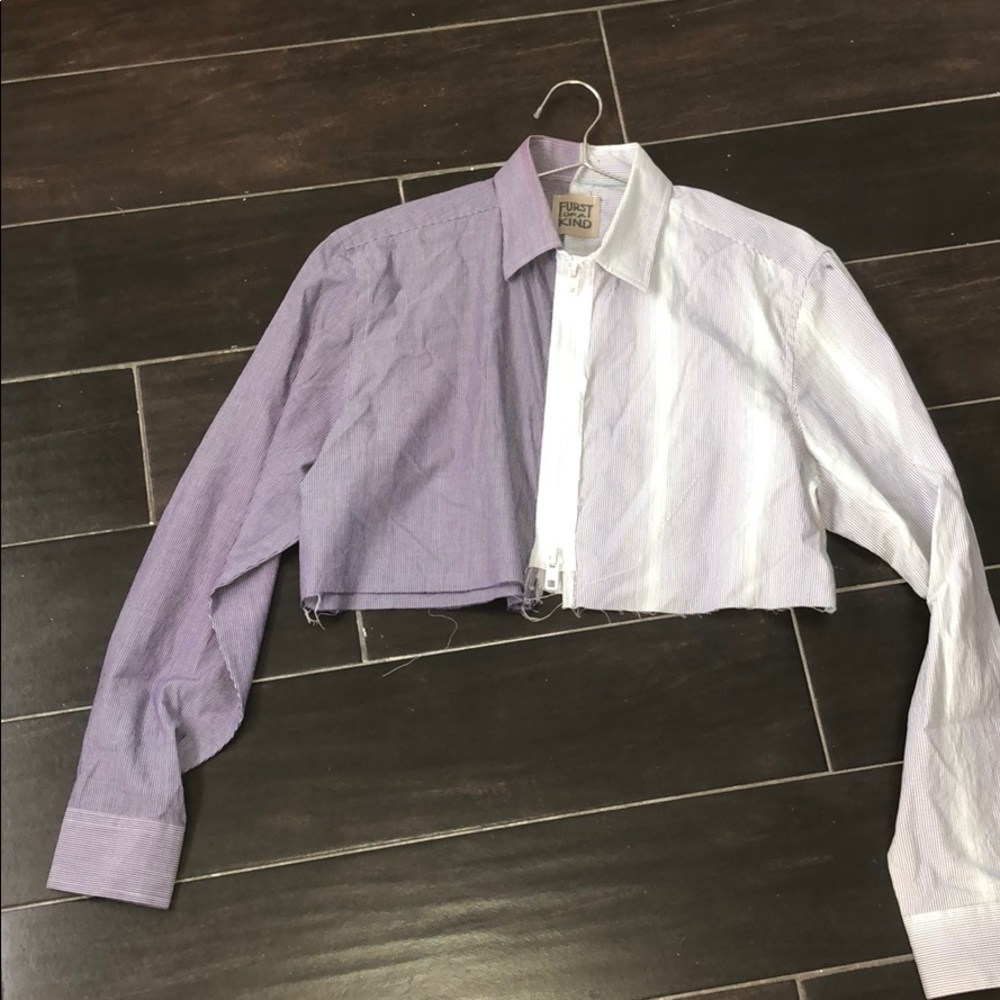 Furst of a Kind Zip Upcycled Shirt
